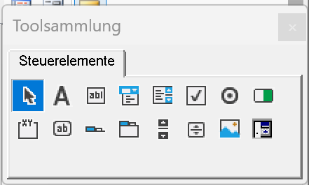 VBA Werkzeugsammlung (Toolbox) mit allen Steuerelementen